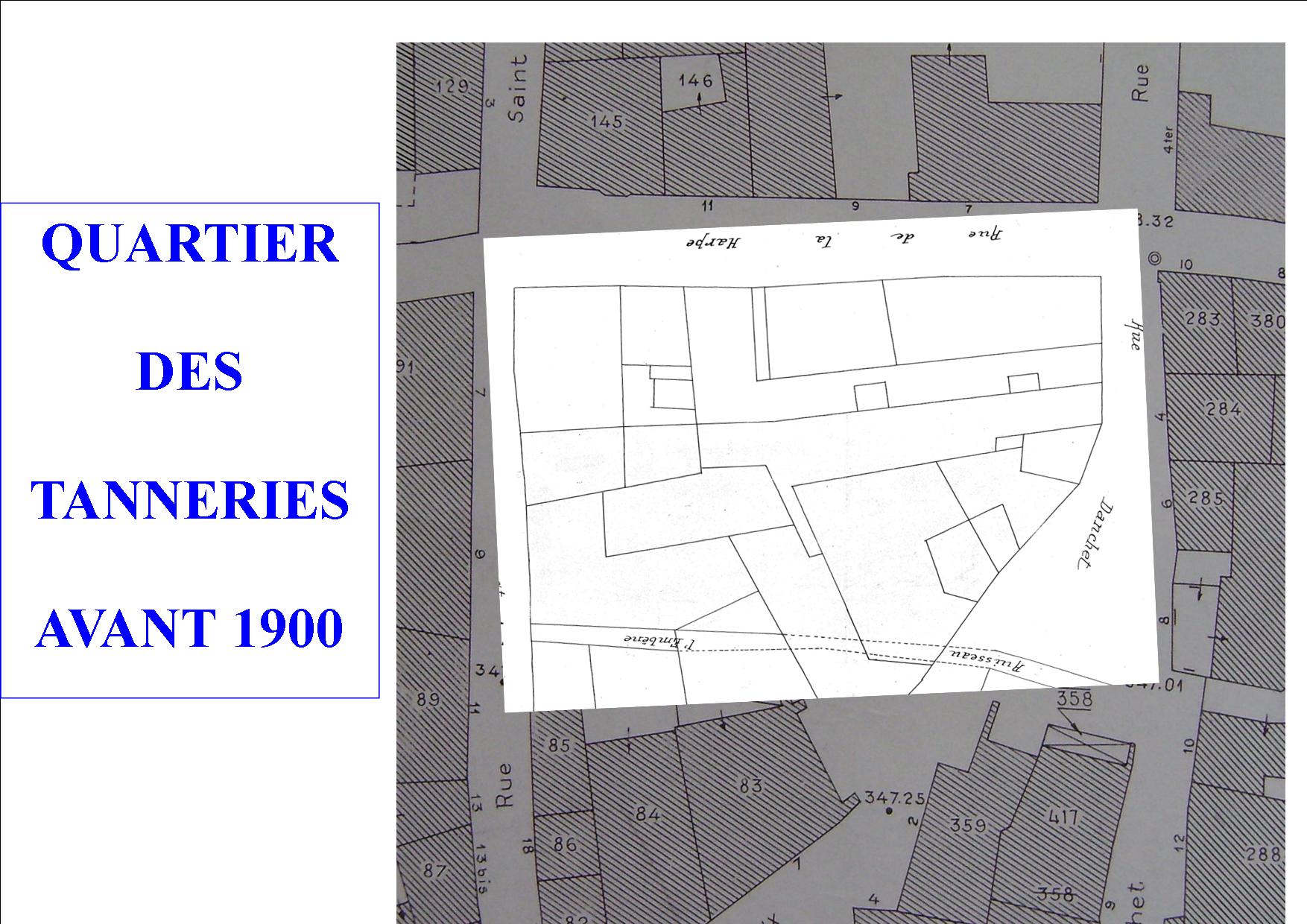 1900 Reconstitution cadastre de la place